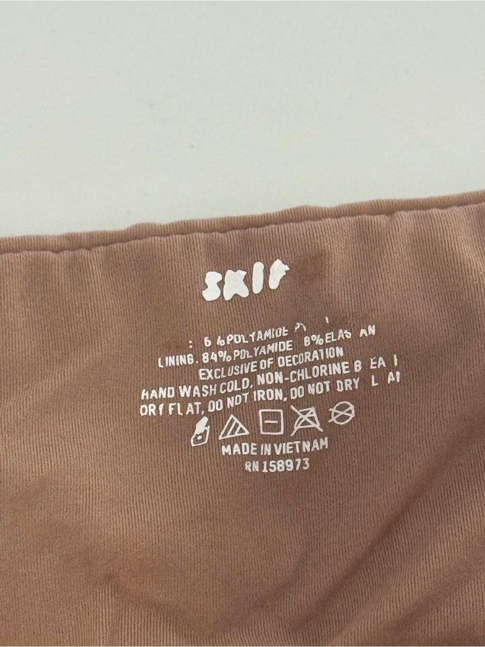 SKIMS Brown Bandeau Bralette